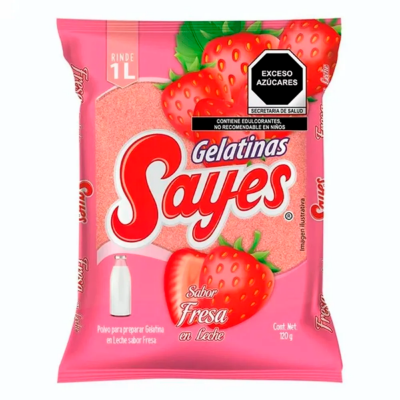 Imagen de Gelatina Sayes Fresa Leche 120 GRS