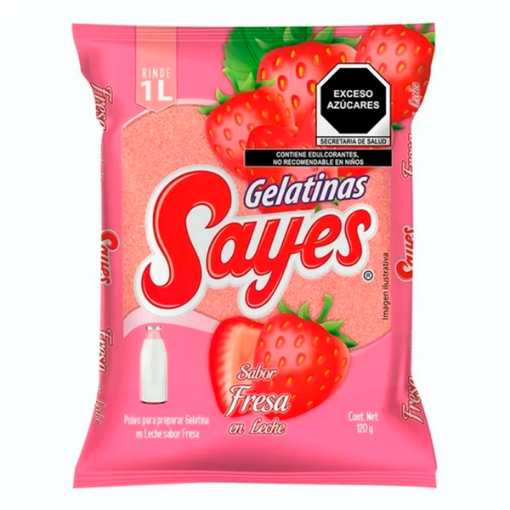 Imagen de Gelatina Sayes Fresa Leche 120 GRS