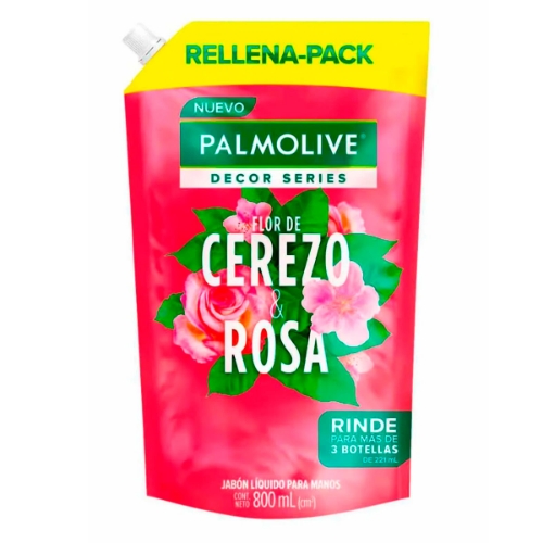 Imagen de Jabon Liquido Palmolive Flor Cereza&Rosas  800 MLL