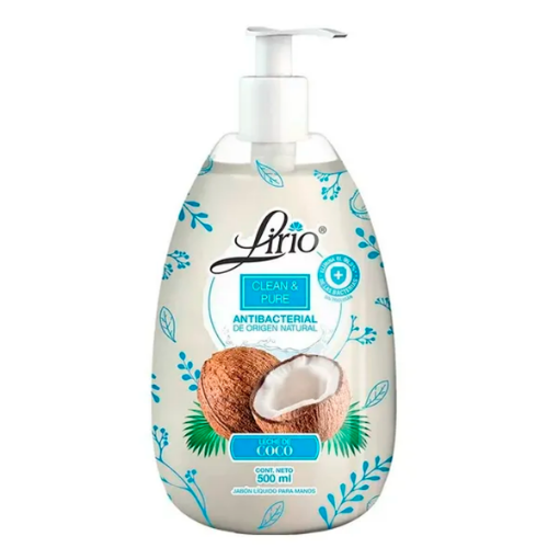 Imagen de Jabón Líquido Lirio Clean Pure Coco  500 MLL