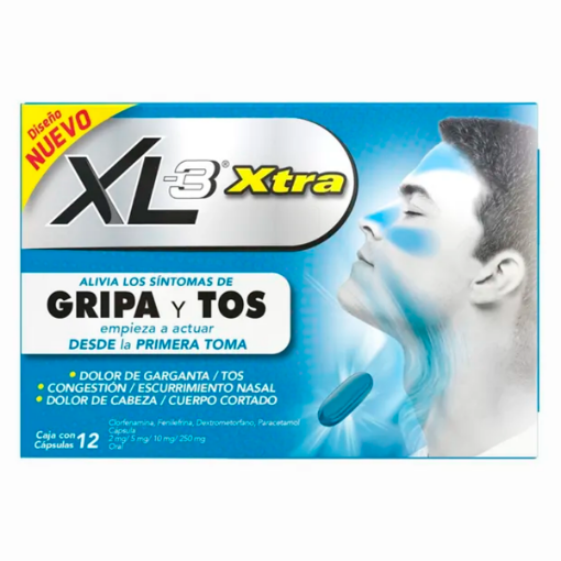Imagen de Xl3 Extra Gripe Y Tos 12 PZS