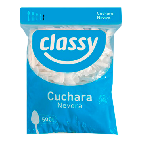 Imagen de Desechable Classy Cuchara Nevera Bca 500 PZS