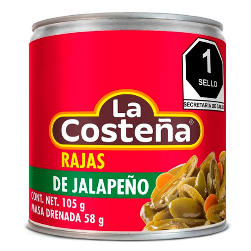 Imagen de Chiles En Rajas La Costeña  105 GRS