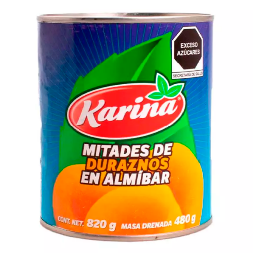 Imagen de Duraznos En Mitades Karina 820 GRS
