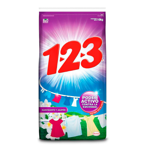 Imagen de Detergente 123 Max Poder Con Suavizante  10 KGS