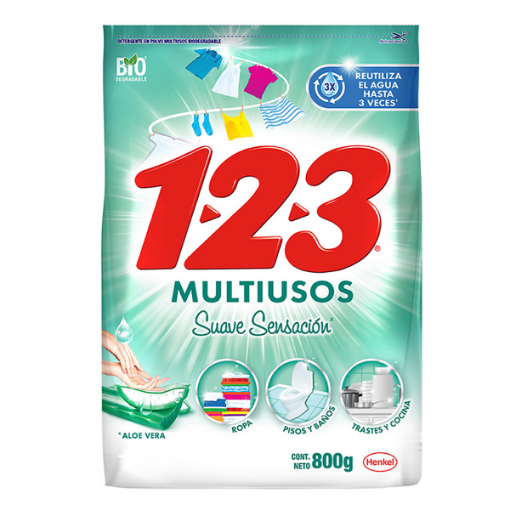 Imagen de Detergente 123 Aloe Vera 800 GRS