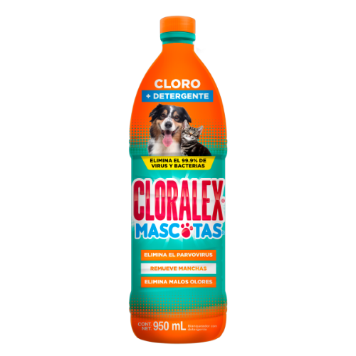 Imagen de Blanqueador Líquido Cloralex Mascotas Con Detergente 950 MLL