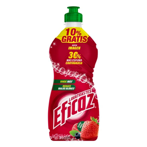 Imagen de Detergente Eficaz Líquido Frutos Rojos 350 MLL