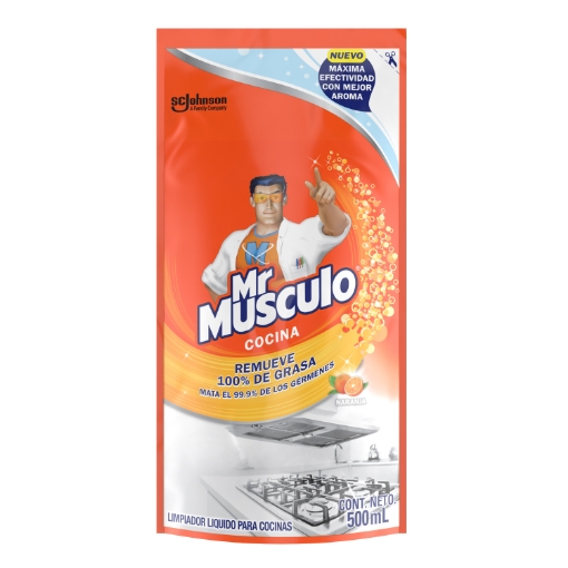 Imagen de Limpiador Mr. Musculo Cocina Naranja Doypack  500 MLL
