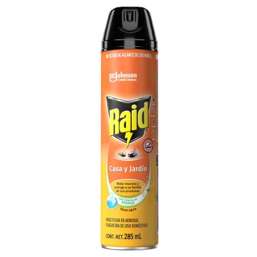 Imagen de Insecticida Raid Casa Y Jardin Naranja  285 MLL