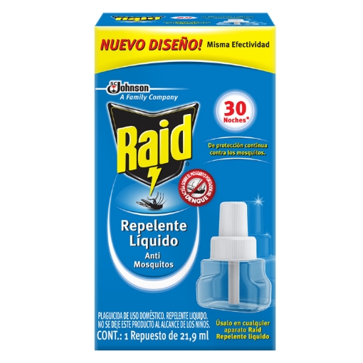 Imagen de Repelente Liquido Raid 30 Noches Repuesto  21.9 MLL