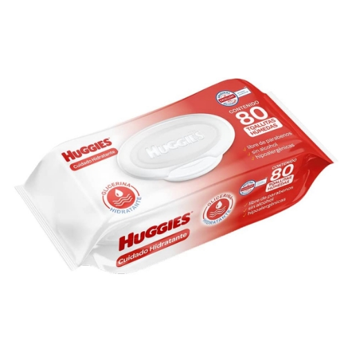 Imagen de Toallitas Humedas Huggies Cuidado Hidratante Repuesto  80 PZS