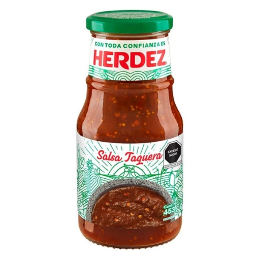 Imagen de Salsa Herdez Taquera Roja Vidrio 453 GRS