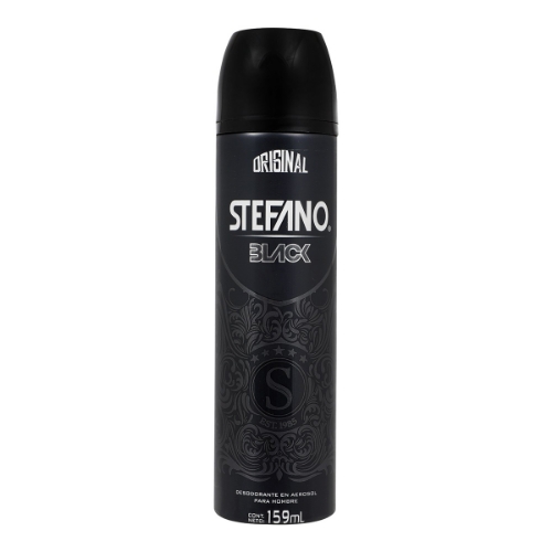 Imagen de Desodorante Stefano Black En Aerosol Para Caballero  159 MLL