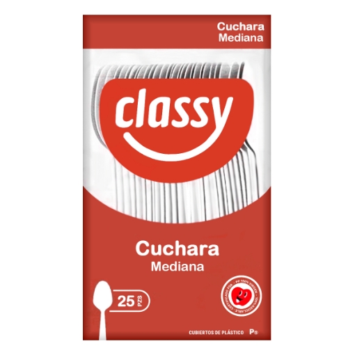 Imagen de Cuchara Desechable Classy Mediana  25 PZS