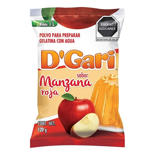 Imagen de Gelatina De Leche D'Gari Manzana 120 GRS