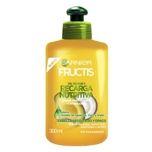 Imagen de Crema Para Peinar Garnier Fructis Oil Repair 3 Nutritiva  300 MLL