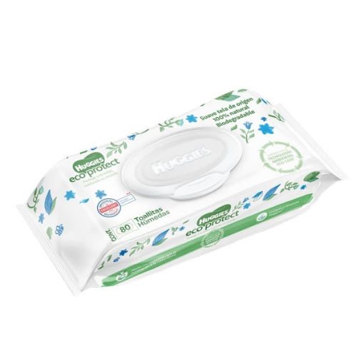 Imagen de Toallitas Humedas Huggies Eco Protect  80 PZS