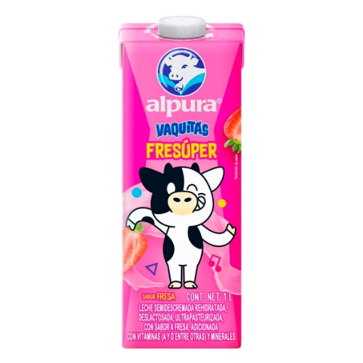 Imagen de Leche Alpura Vaquitas Fresa  1 LTS