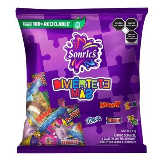 Imagen de Exhibidor Dulce Sonric'S Paquete Diviertete  1 KGS