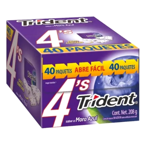 Imagen de Exhibidor Chicle Trident 4'S Mora  5.2 GRS
