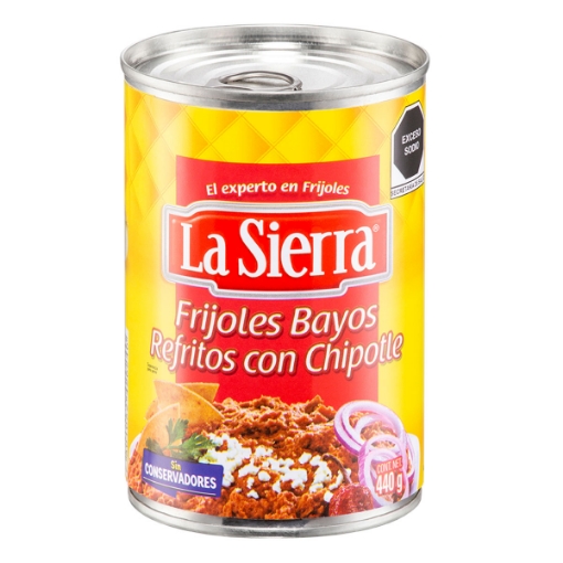 Imagen de Frijol Sierra Refritos Con Chipotle  440 GRS