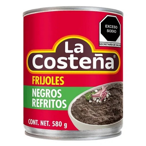 Imagen de Frijol La Costeña Negros Refritos  580 GRS