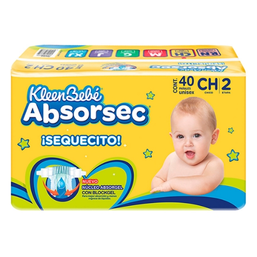 Imagen de Pañal  Absorsec Ultra Chico  40 PZS