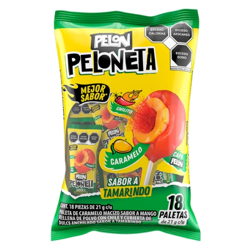 Imagen de Paleta Peloneta Tamarindo Mango  21 GRS