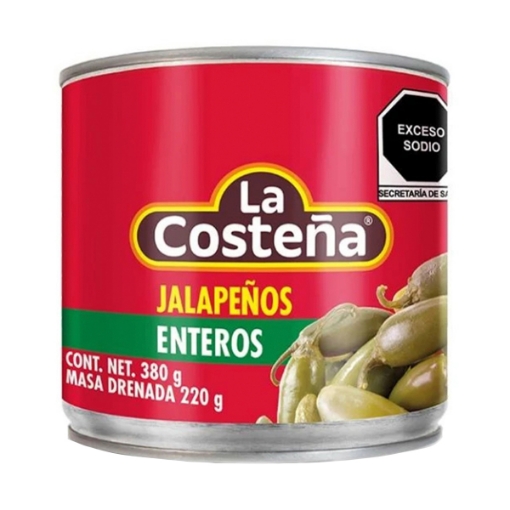Imagen de Chiles La Costeña Jalapeño Enteros  380 GRS