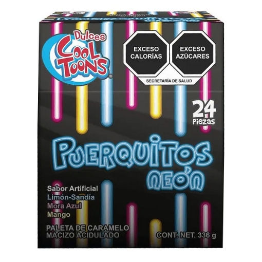 Imagen de Paleta Puerquitos Neon Cool Toons 24 PZS