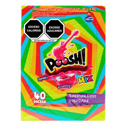 Imagen de Chicle Arcor Poosh Mix  40 PZS
