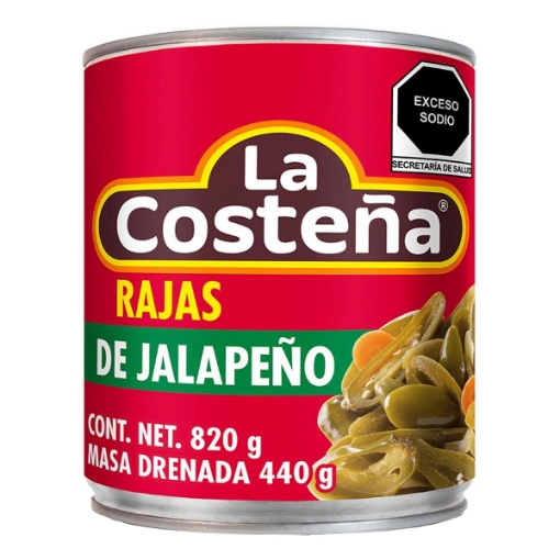 Imagen de Chiles En Rajas La Costeña  820 GRS