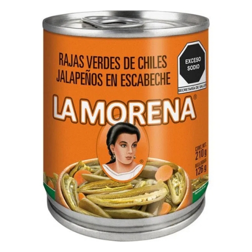 Imagen de Chiles En Rajas La Morena  210 GRS
