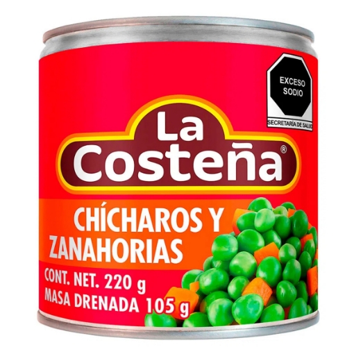 Imagen de Chicharos Con Zanahoria La Costeña  220 GRS