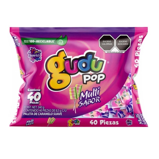 Imagen de Paleta Gudupop Multisabor  40 PZS