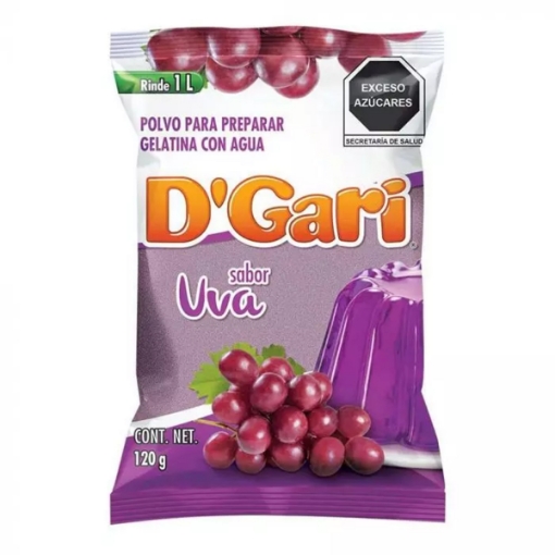 Imagen de Gelatina De Agua D'Gari Uva  120 GRS