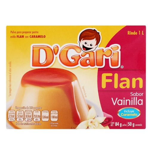 Imagen de Flan D'Gari Vainilla Con Caramelo  134 GRS
