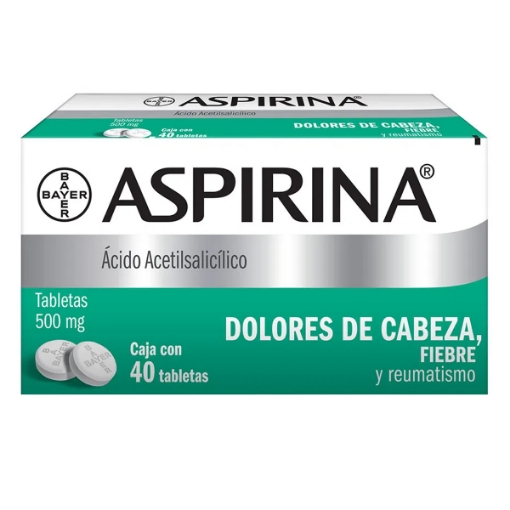 Imagen de Medicamento Aspirina Tabletas  40 PZS