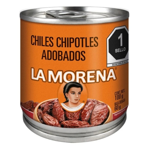 Imagen de Chiles La Morena Chipotle 100 GRS