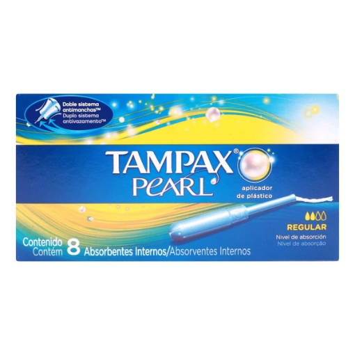 Imagen de Tampones Tampax Pearl Regular  8 PZS