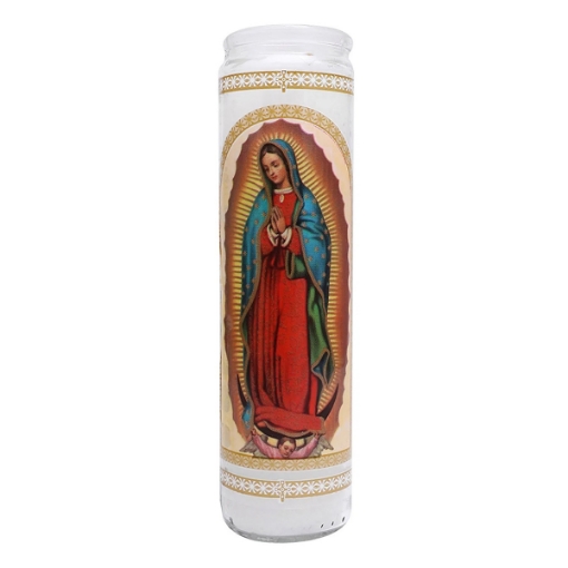 Imagen de Veladora Luz Eterna Imagen Virgen De Guadalupe Sin Envoltura  1 PZS