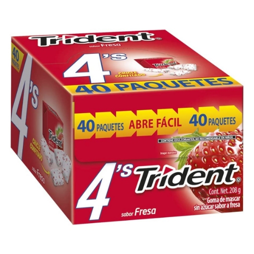 Imagen de Chicles Trident Fresa  5.2 GRS