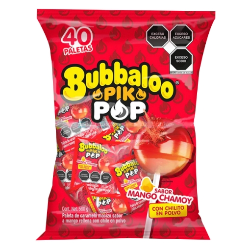 Imagen de Paleta Bubbaloo Pin Pop 40 PZS