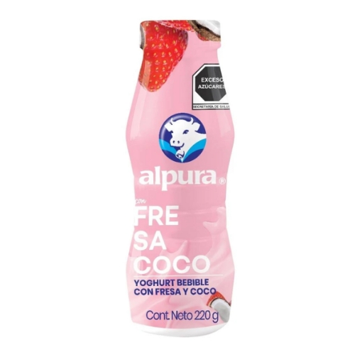 Imagen de Yogurt Alpura Bebible Fresa Coco  220 GRS
