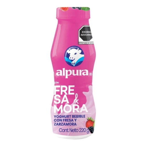 Imagen de Yogurt Alpura Bebible FresaMora 220 GRS