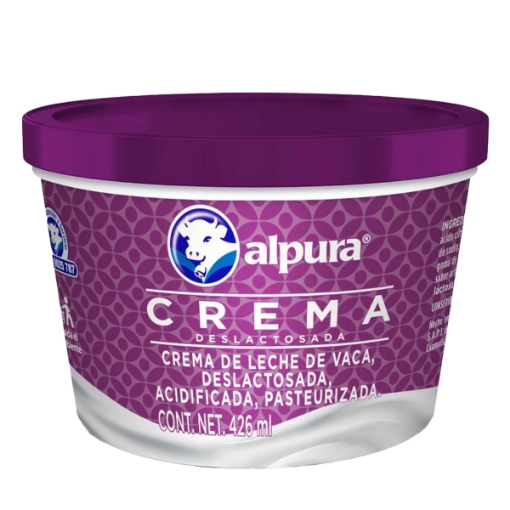 Imagen de CREMA ALPURA DESLACTOSADA 426 MLL