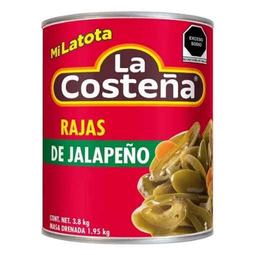 Imagen de Chiles La Costeña En Rajas  3.8 KGS