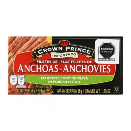Imagen de Anchoas Crown Prince En Aceite 56 GRS