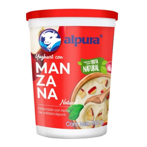 Imagen de Yogurt Alpura Manzana   900 GRS